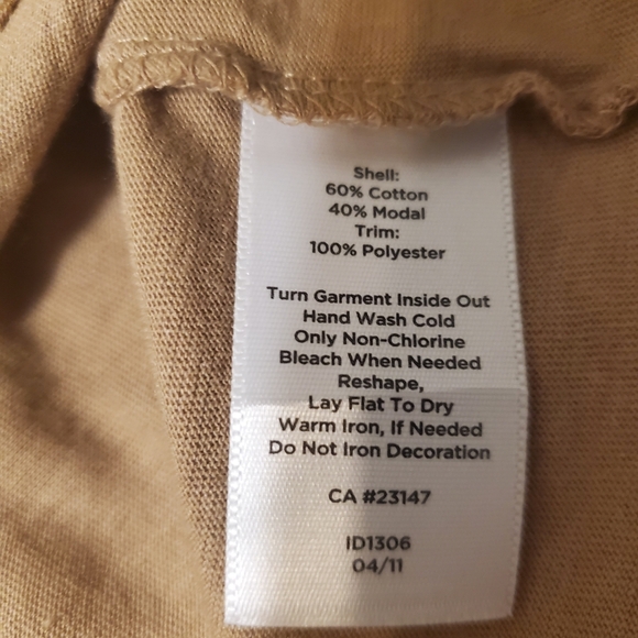 Talbots Brown & Gold Sequined Women's Tank Top Size L - Picture 9 of 9